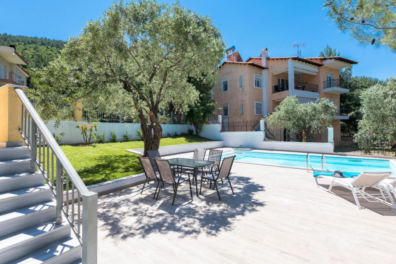Louloudis Pool Villa Skala Rachoni  Exterior foto